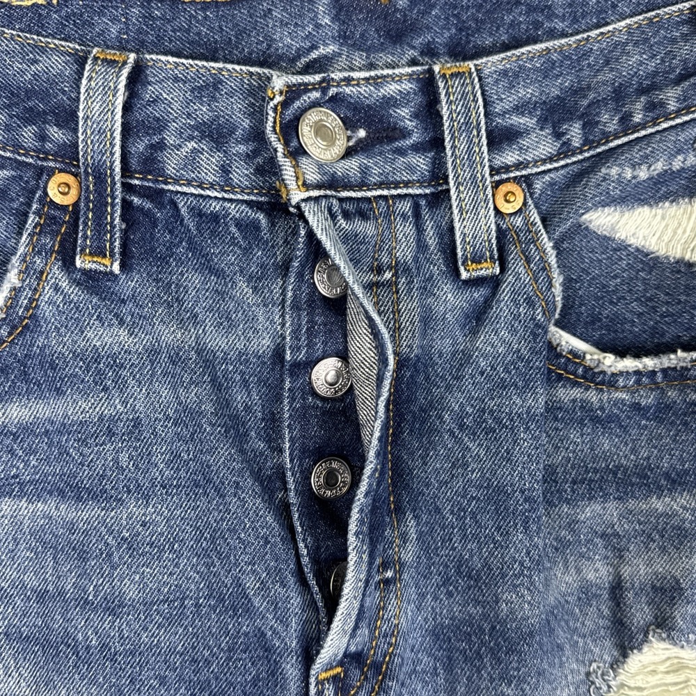 Levi's Blue Straight Leg Women's Jeans - Picture 7 of 9